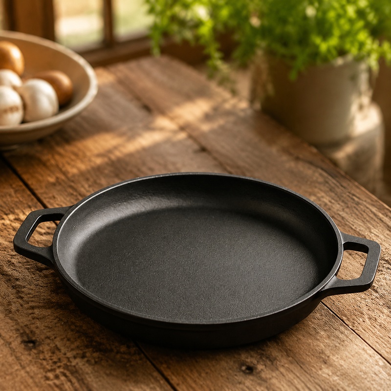 Cast Iron Corn - Heavy-Duty Cast Iron Fry Pan with