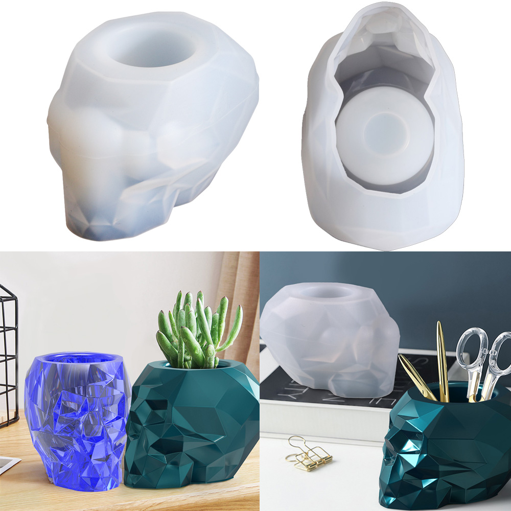 Potsticker Mold - Skull Shape Mold Pen Holder Silicone