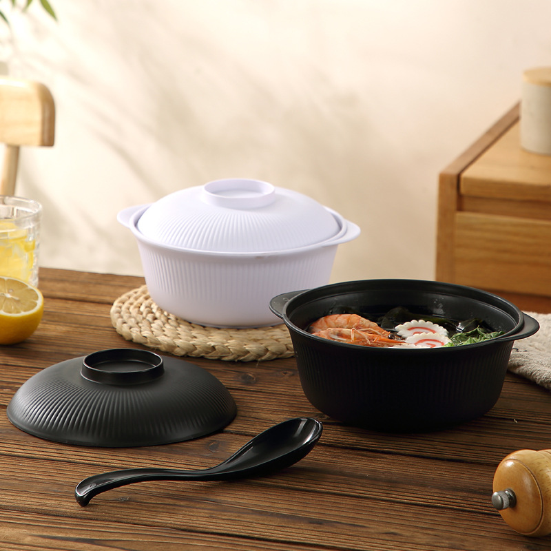 PP Plastic Casserole Ramen Bow - Dim Sum Basket ulasan dan harga