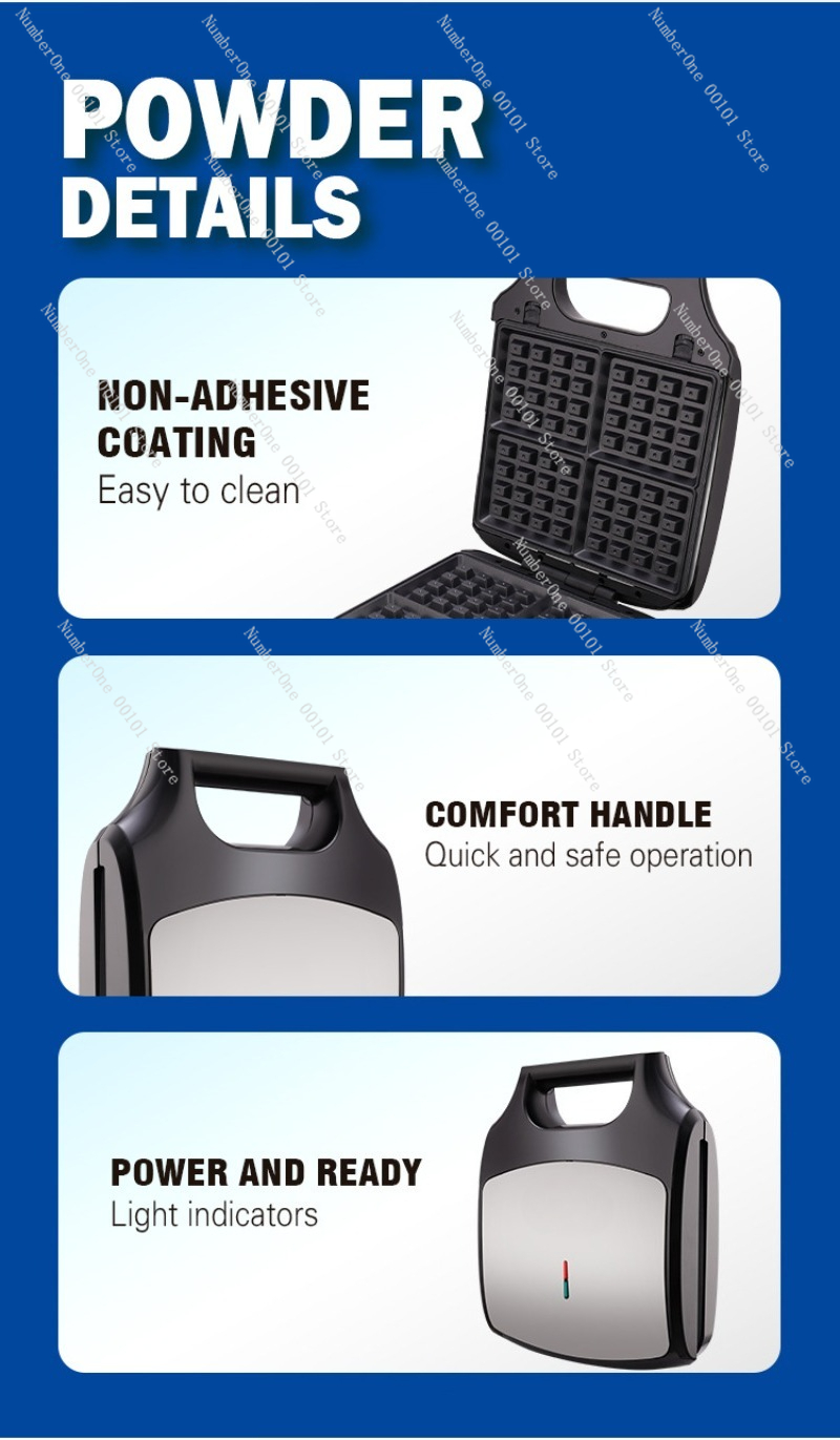 Household Small Multipurpose 3 - Egg Waffle Pan ulasan dan harga