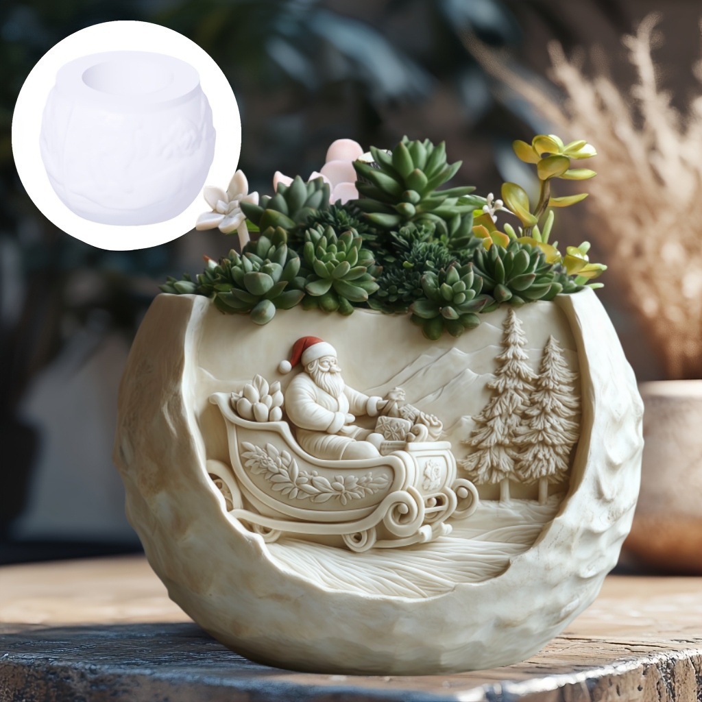 Cedar Sled Santa Claus Relief  - Potsticker Mold ulasan dan harga