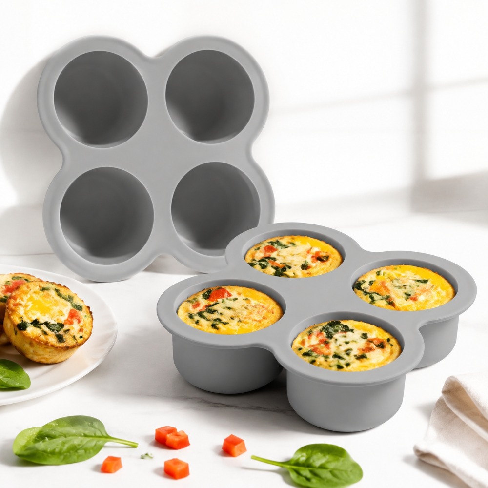 2pcs Air Fryer Egg Mold 4 Cups - Egg Waffle Pan ulasan dan harga